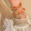 Retro Lady Gourd Pumpkin Beads Beaded Bracelet Pendant Bracelet Female For Women Natural Stone Fine Jewelry New Handmade