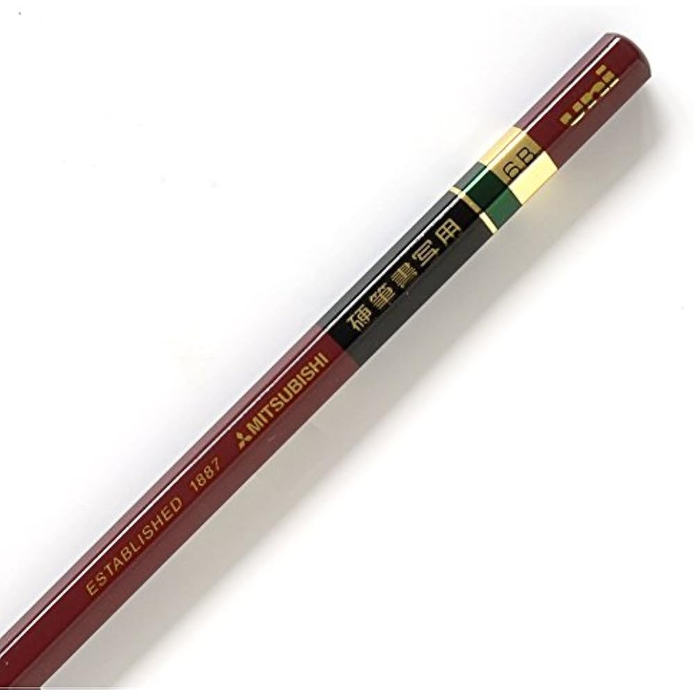 Mitsubishi Pencils, Карандаши, Карандаши для твердой записи, 6-гранные, 6B, Упаковка 12 шт., UKS6K6B