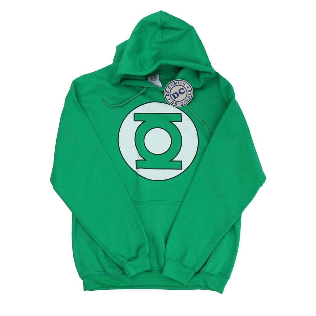 DC Comics Mens Green Lantern Logo Hoodie