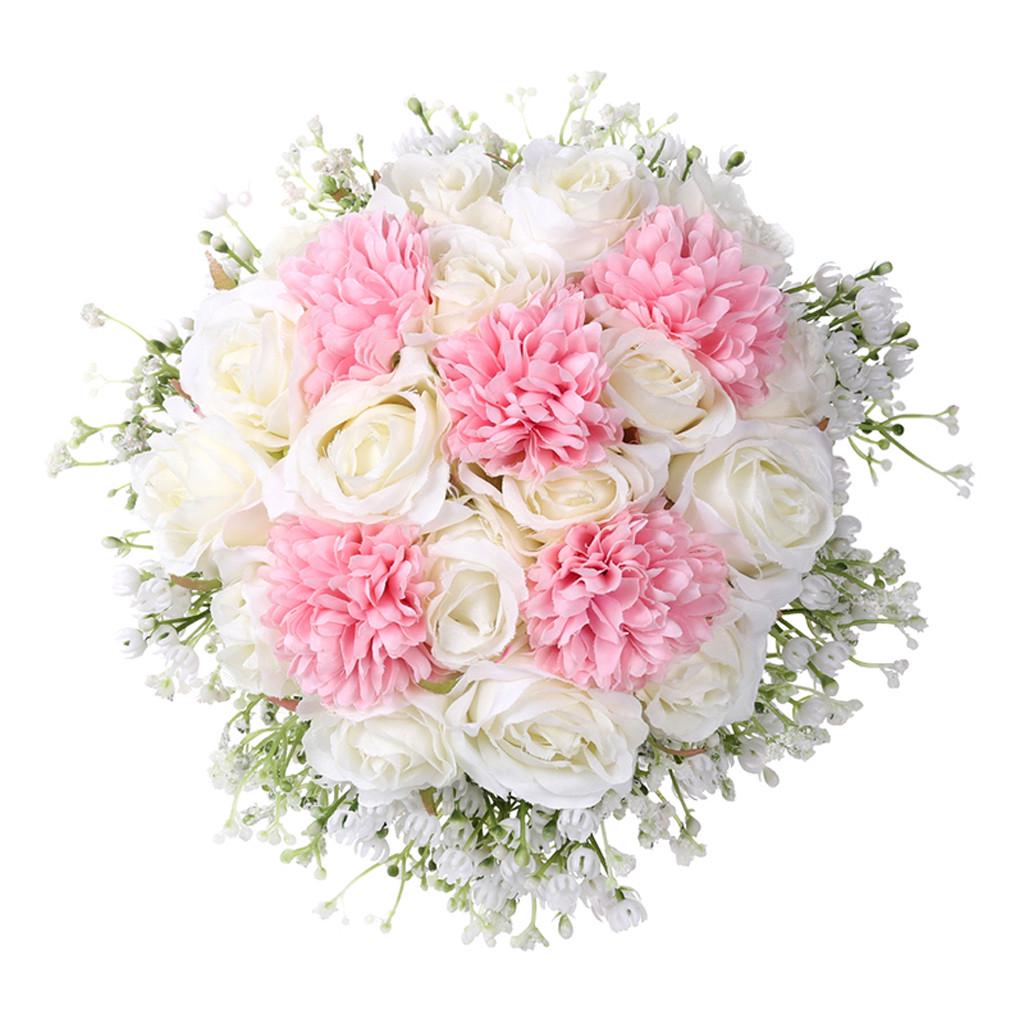 Wedding Bouquet Bouquet Pearl Bridesmaid Wedding Bouquet Bride Artificial Silk Flower
