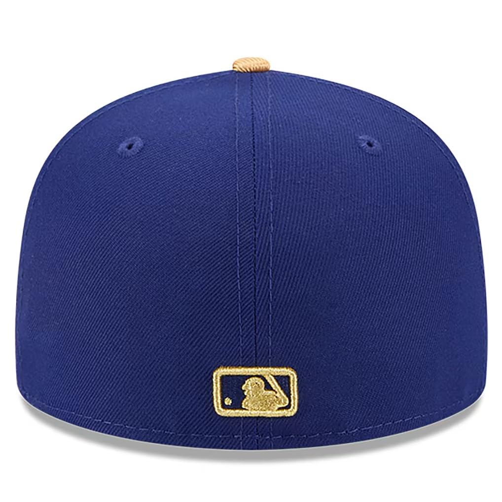 Памятная бейсболка чемпиона мира Los Angeles Dodgers 59FIFTY, золотая/королевская, размер 7 3/4 [Предмет]