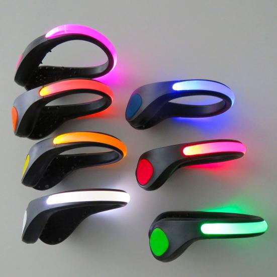 Shoe Clip Lamp Multiple Lighting Modes Super Bright Compact Size Simple Installation Night Running Shoe Safety Light