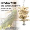 Набор игрушек для птиц-попугаев, аксессуары для клетки-качели, деревянный цвет, набор из 7 предметов, интерактивные игрушки для птиц