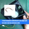 3-контактный удлинительный кабель для вентилятора для различных материнских плат, безинструментальная установка, гибкая конструкция для игровых систем и DIY-сборок