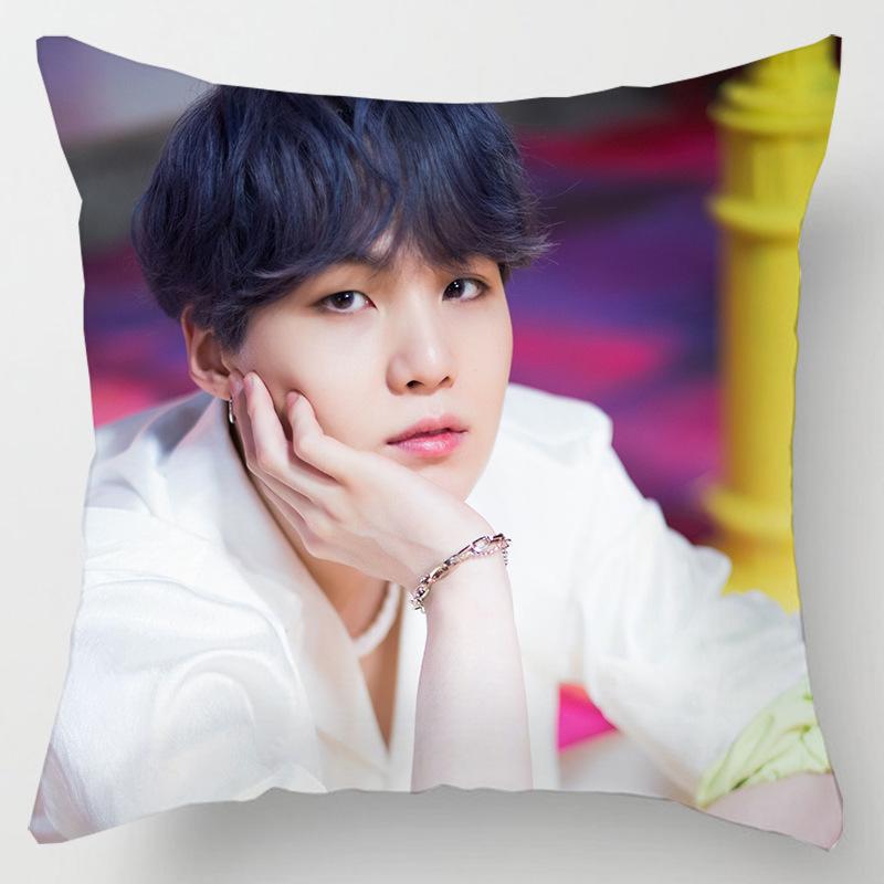 Уютная 45см Kpop Bts Bangtan Boys Наволочка Декоративная Мягкая Наволочка Для Дома