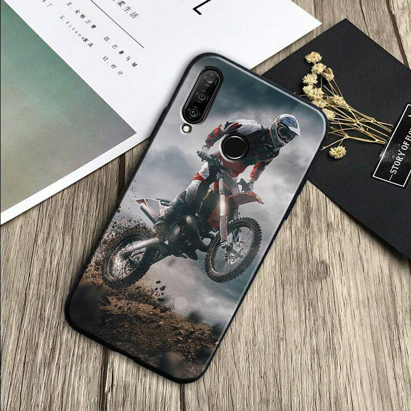Чехол для телефона Huawei Nova 7i 3i 8i 11 12i 10 9 SE Y60 Y61 Y70 Y72 Y73 Y90 Y91 P20 P30 Pro P40 Lite с рисунком Мотоцикл для мотокросса