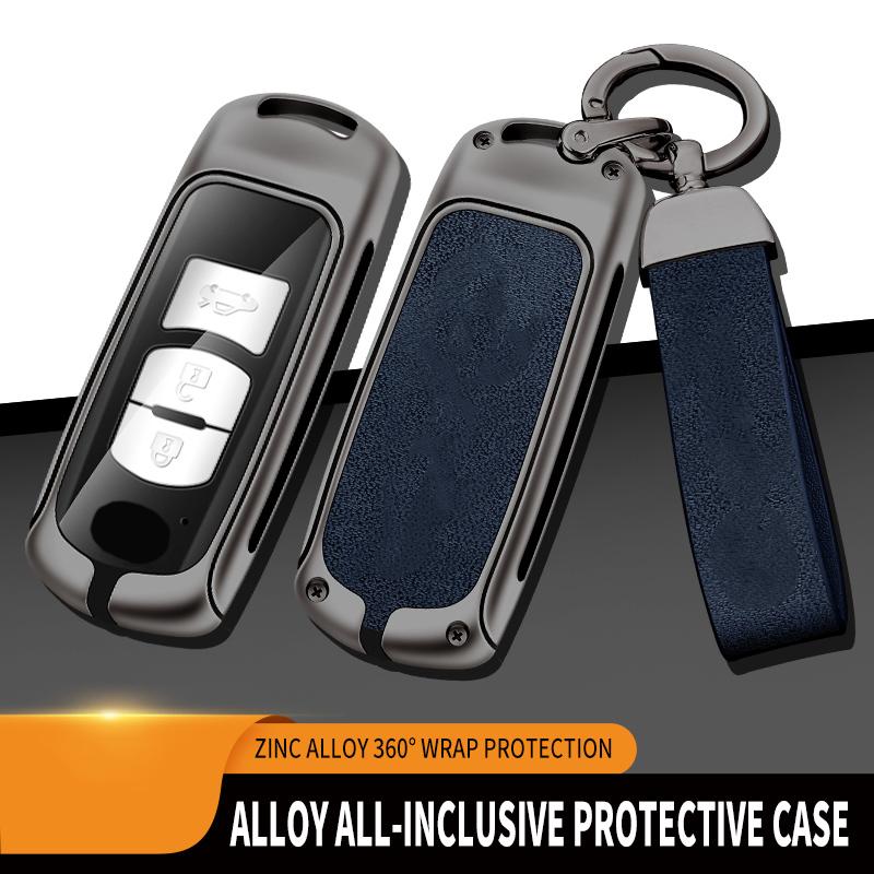 Кожаный металлический чехол для автомобильного ключа для Mazda 2 3 6 Atenza Axela Demio CX-5 CX5 CX-3 CX7 CX-9 2015 2016 2017 2018 2019 Аксессуары