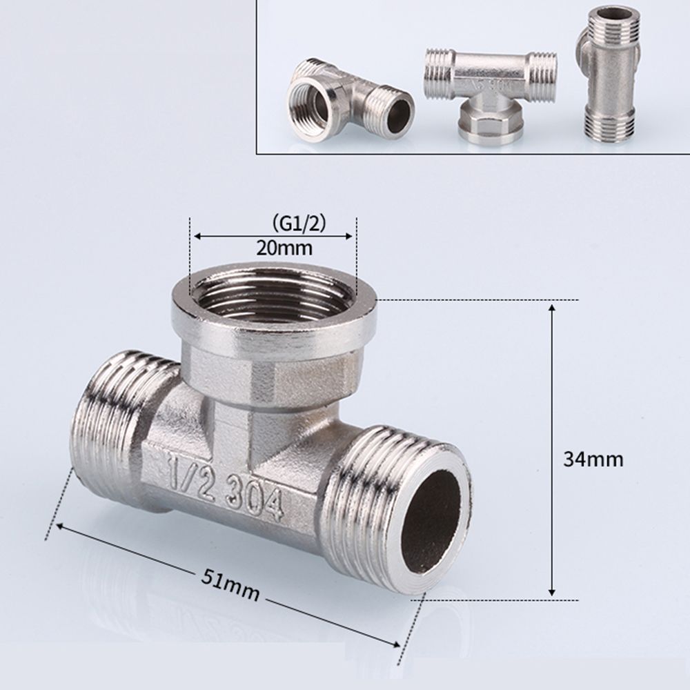 Threaded Elbow Home Improvement Stainless Steel Hardware Adapter Plumbing Fitting Pipe Fittings
