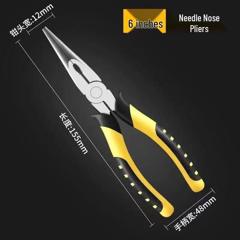 6-inch Industrial Grade Cutting Pliers & 8-inch Needle-Nose Pliers Set