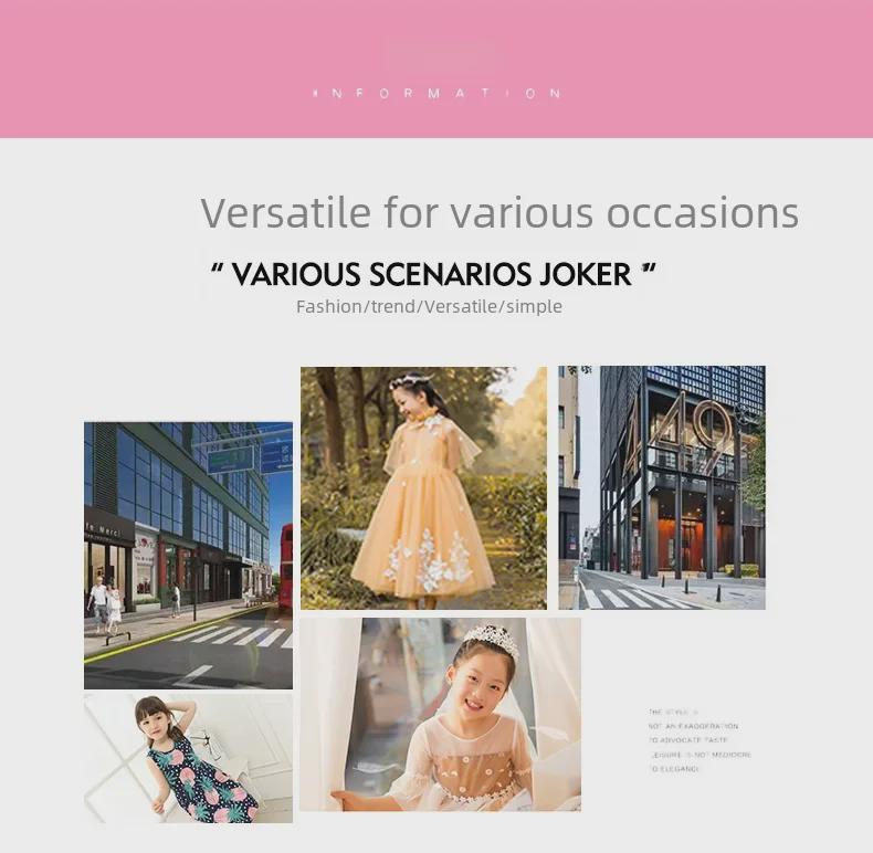 2024 Модные туфли на высоком каблуке в корейском стиле для девочек - Обувь для маленьких принцесс