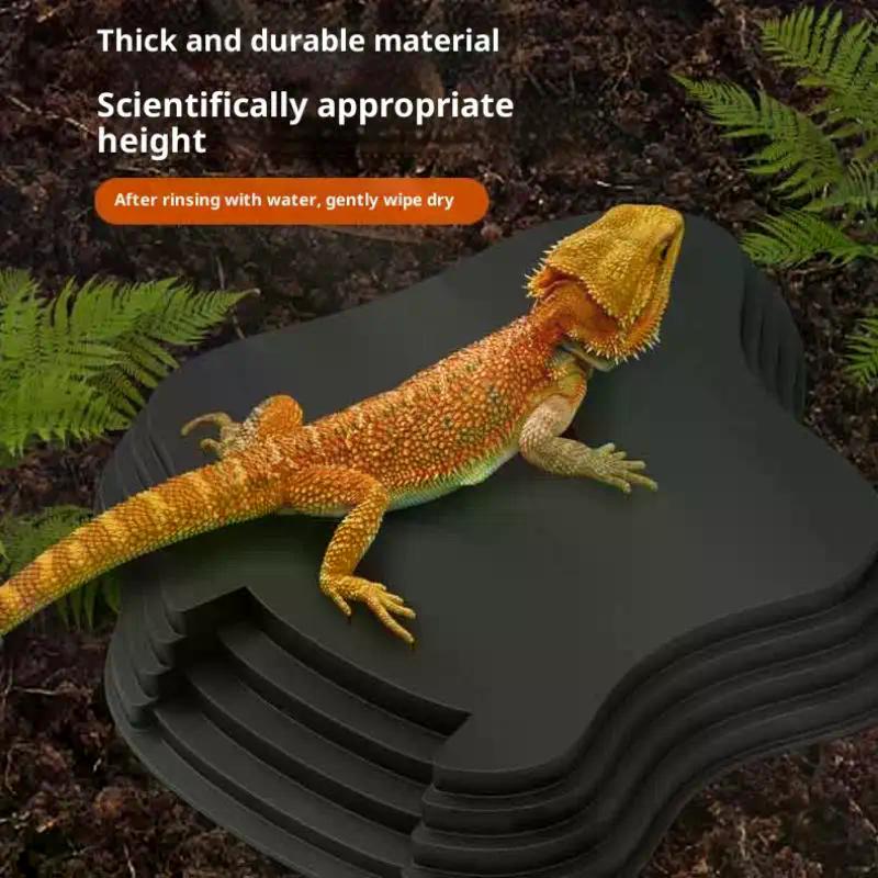 Черепаха Лягушка Купальный Бассейн С Противоскользящим Пандусом Также Может Использоваться Как Миска для Корма и Поилка для Рептилий и Амфибий