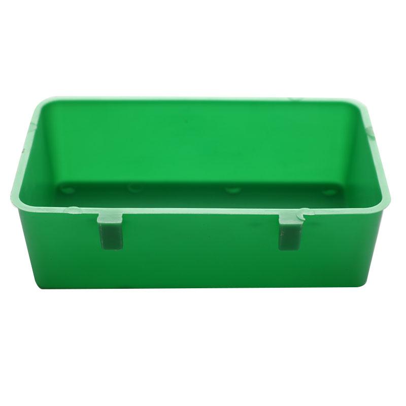 Multifunction Creative Green Food Tray Parrot Bathtub Animal Cage Shower Box