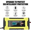 12V 10A Intelligent Fast Power Charging Automatic Smart Fast Car Motorcycl Battery Charger Digital LCD Display Auto Pulse Repair