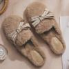 Soft Fur Version~ Internet Celebrity Popular Fluffy Morning Robe Fluffy Slippers Women Wear 2025 New Bag Head Half Slippers Women