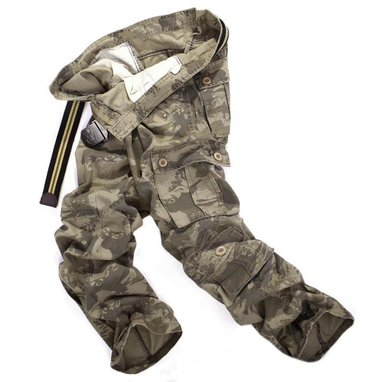 Мужские брюки-карго с карманами, мужские камуфляжные тренировочные брюки для бега, походная одежда для альпинизма