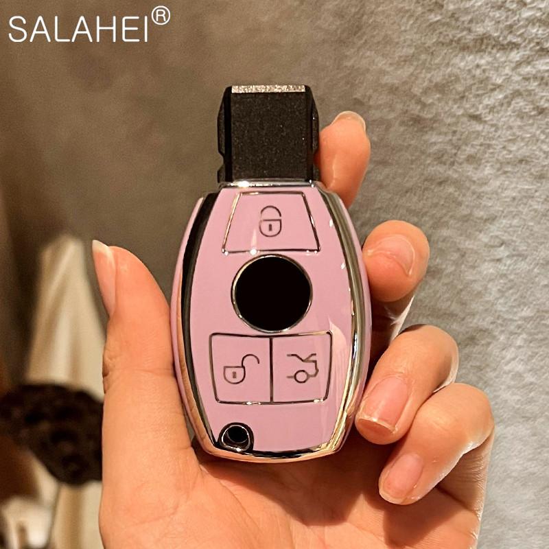 Полный чехол для автомобильного ключа из мягкого ТПУ для Mercedes для Benz ABCES Class W245 W204 W205 W210 W212 W221 W222 CLK Автомобильные аксессуары