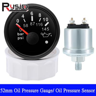 Ized 52мм Указатель Датчики Давления Масла 0-5Бар 0-73psi 0-10бар 0-145psi Датчики Давления Масла Модификация 9-32В