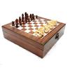 4-IN-1 Chess Set Kids Adults Chess Board Game for Playing Chess Cards Dices Dotted Tiles