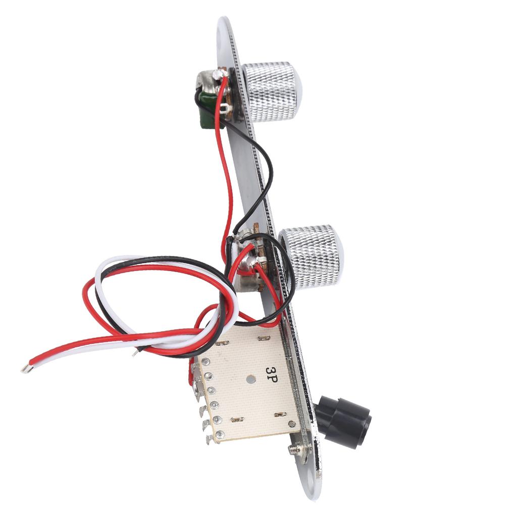 Guitar Control Plate Metal for TL Chrome Plated Prewired Circuit Board Replacement AccessoriesSilver