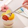 Ручка Керамическая Цветочная Ложка для Перемешивания Посуда Посуда из Нержавеющей Стали Молоко