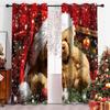 Christmas Curtain for Wedding Decorations Stage Events Background Bedroom Office Kitchen Living Room Den Home Decoration 2pcs