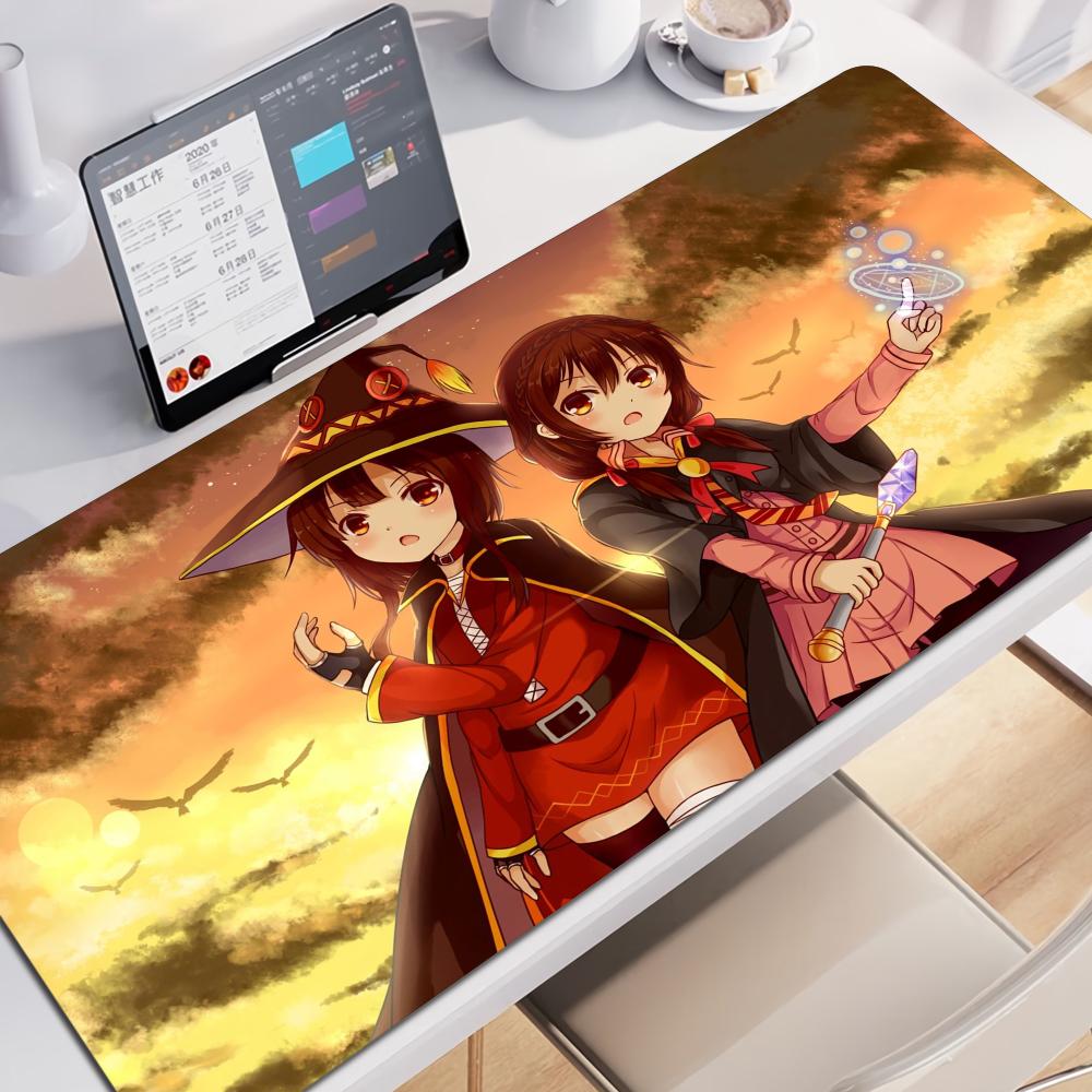 Аниме Kono Subarashii Sekai Ni Shukufuku Wo Коврик для мыши Клавиатурный коврик Нескользящие коврики для мыши для геймеров Подставка для ноутбука KonoSuba Коврик для мыши для ПК