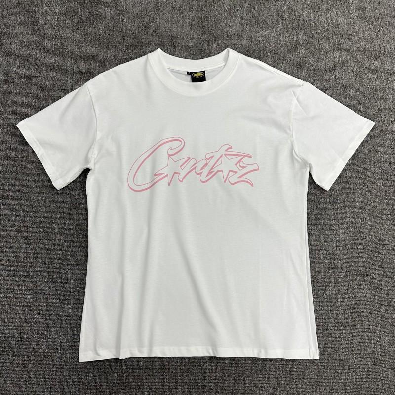 Cor Basic Series Short Sleeve T-Shirt Phantom Letter Print Couple Style Loose Fit Tee