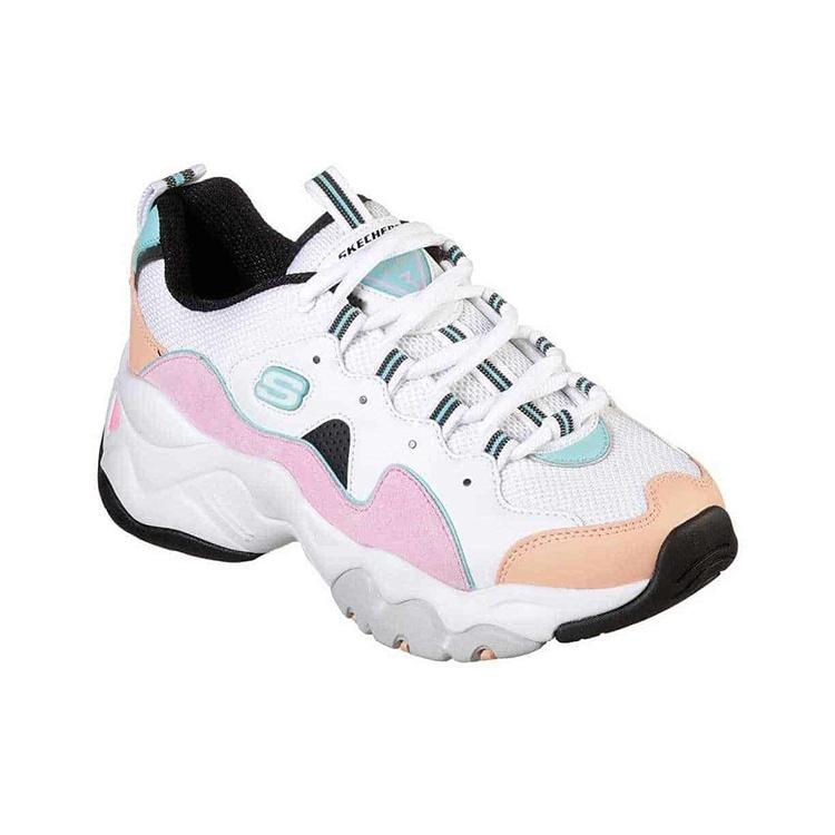 (WMNS) Женские кроссовки Skechers D'Lites 3.0 'White Pink' 12955-WPKB
