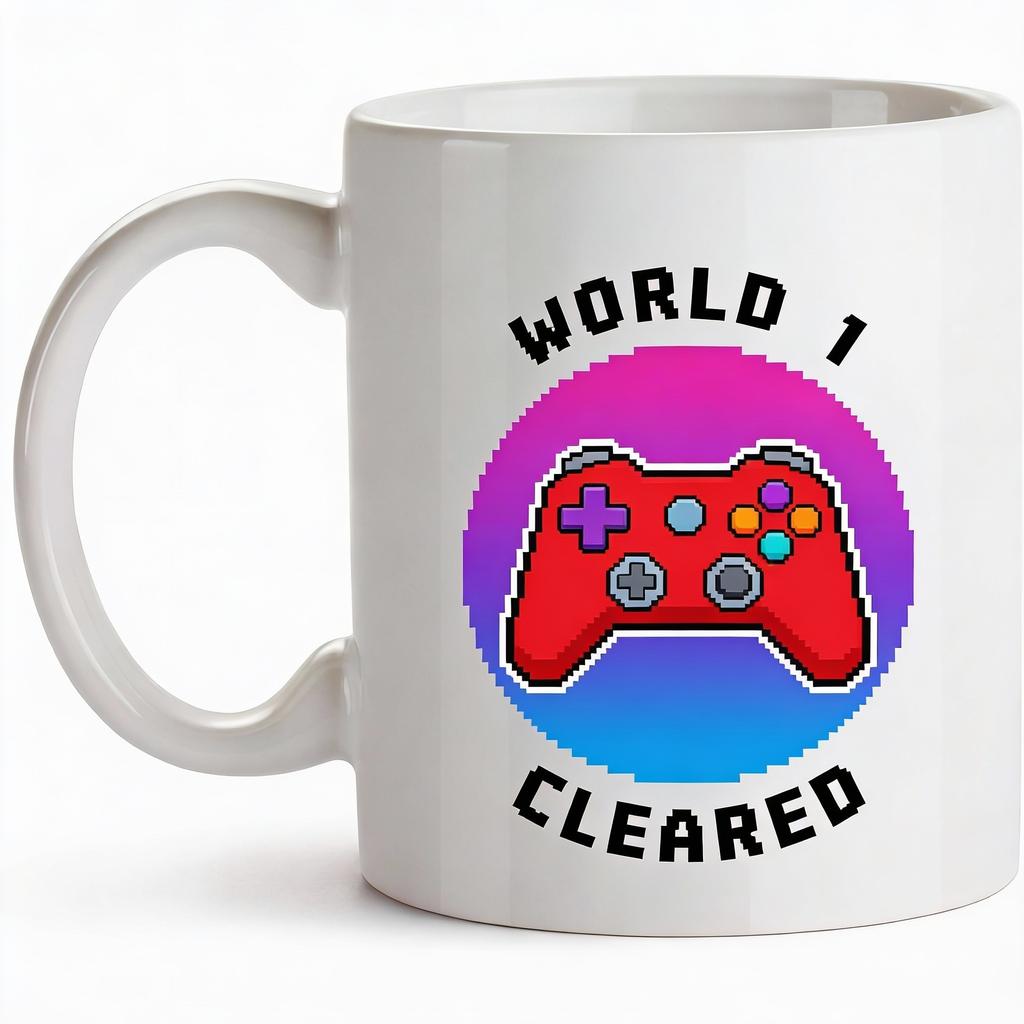 Personalized 1st Anniversary Coffee Mug for Him – 1 Year Together Gift, Custom Heart Design, Microwave & Dishwasher Safe