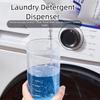 Прозрачная бутылка-дозатор для стирального порошка с мерным стаканом, герметичный контейнер для стирального порошка, многоцелевая