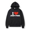 Толстовка с капюшоном I Love John Pork Funny Heart Pig для женщин, унисекс, модная зимняя одежда с длинным рукавом, свободная, Harajuku, простая толстовка с капюшоном, большие топы