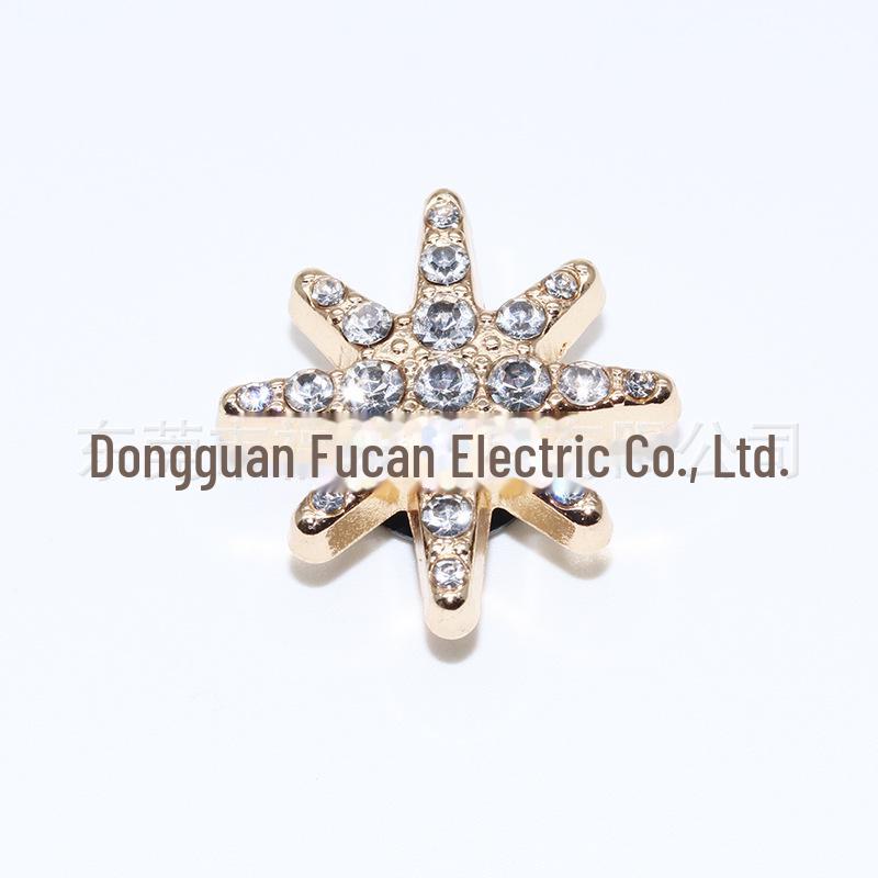 2024 Золотая металлическая пряжка для обуви в виде цветка Аксессуары для DIY и торговых центров