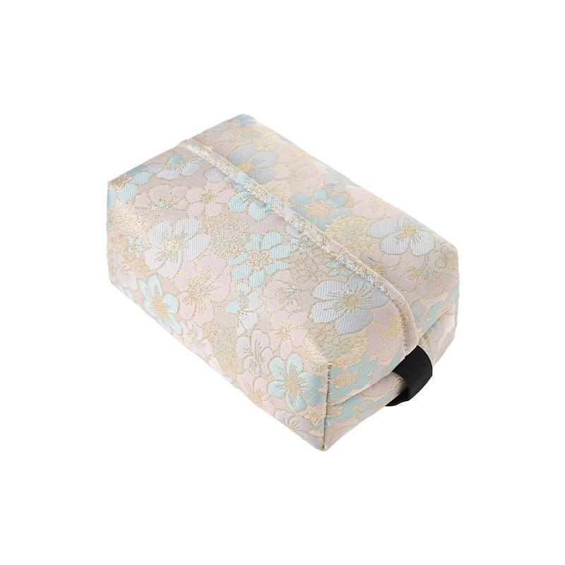 New Chinese Style Fabric Hanging Car Tissue Box Holder Storage Bag For Car Home