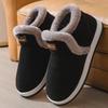 2024 Men's Non-Slip Warm Cotton Slippers with Heels, Plus Velvet, Thick Soles for Outdoor and Cold-Proof Wear