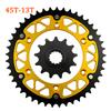 Motorcycle 45T~52T 13T 14T Front Rear Sprocket Chain Wheel For SUZUKI DR250 DR350 RM250 RM250P RV90 RM 250 DR 350 DR-Z DRZ 400