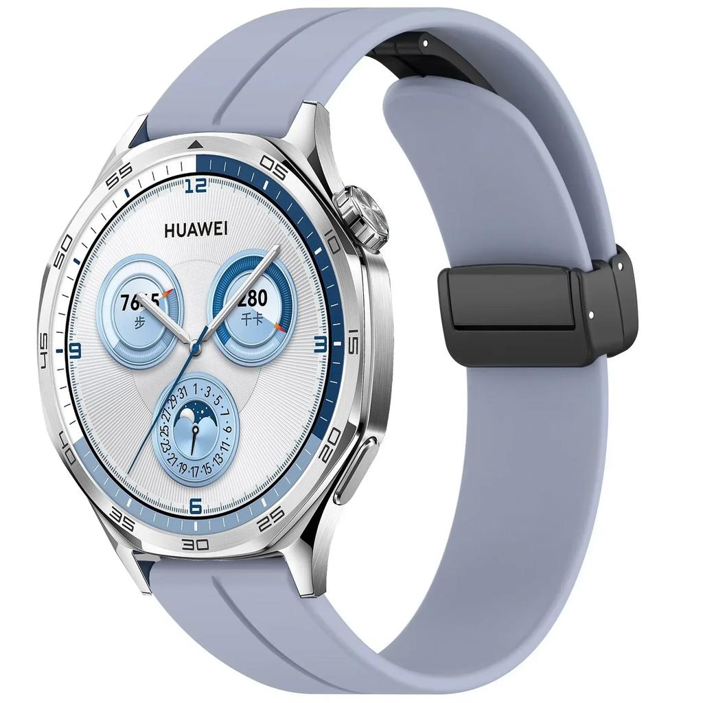 22 мм 20 мм Магнитный петлевой ремешок для Huawei Watch GT5/4/3/2/2e 46 мм Силиконовый браслет для Samsung Galaxy Watch 7 6 5 4 40/44 мм Ремешок
