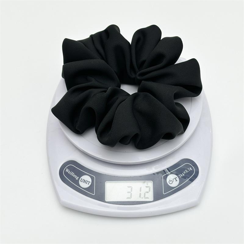 Minimalist Solid Matte Scrunchies Extra Large Voluminous Hair Ties High End Neutral Color Hair Band For Thick Hair