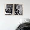 Fashion Black And White Vintage Photography Print Italy Paris Street Poster Wall Art Canvas  Pictures Living Room Decor