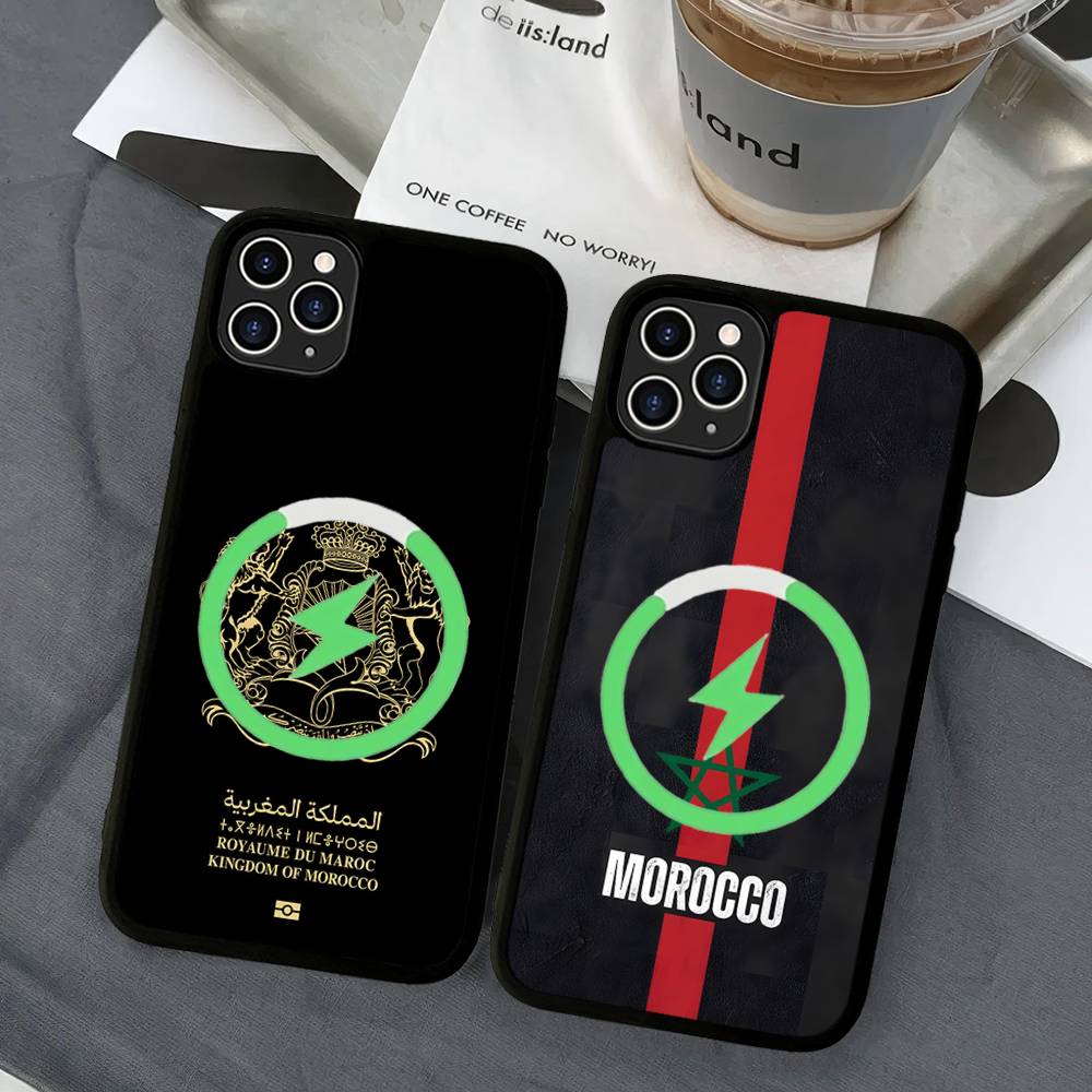 Чехол на телефон с магнитом Флаг Марокко M-Morocco для IPhone 17 16 15 14 13 12 Mini 11 Pro Max Plus Для Magsafe Чехол