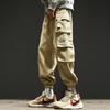 Overalls men's spring and summer trendy brand loose large size casual pants youth fashion multi-pocket leggings