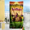 Masha Bear Personalized Name Beach Towel High Absorbency & Quick-Dry