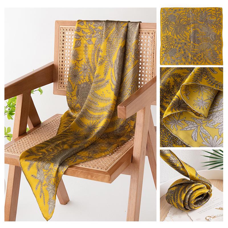 Mother's Day Silk Scarf Gift Set: 100% Mulberry Silk Square Shawl