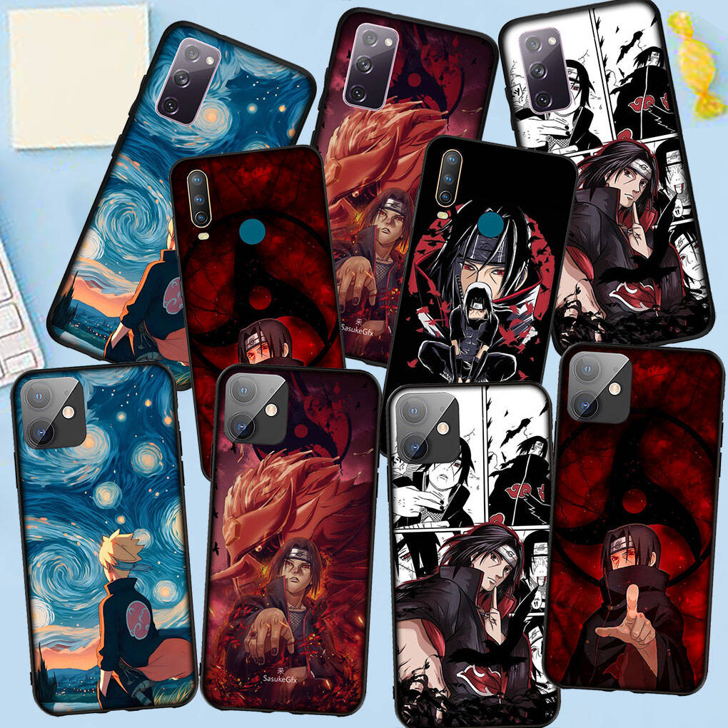Phone Case for iPhone 17 16 15 Plus Xiaomi Poco F8 F7 X7 X6 M8 C85 C75 Redmi Note 14 12 11 13 Pro Max A4 14C 13C 15C Itachi Uchiha Sasuke Naruto Cover