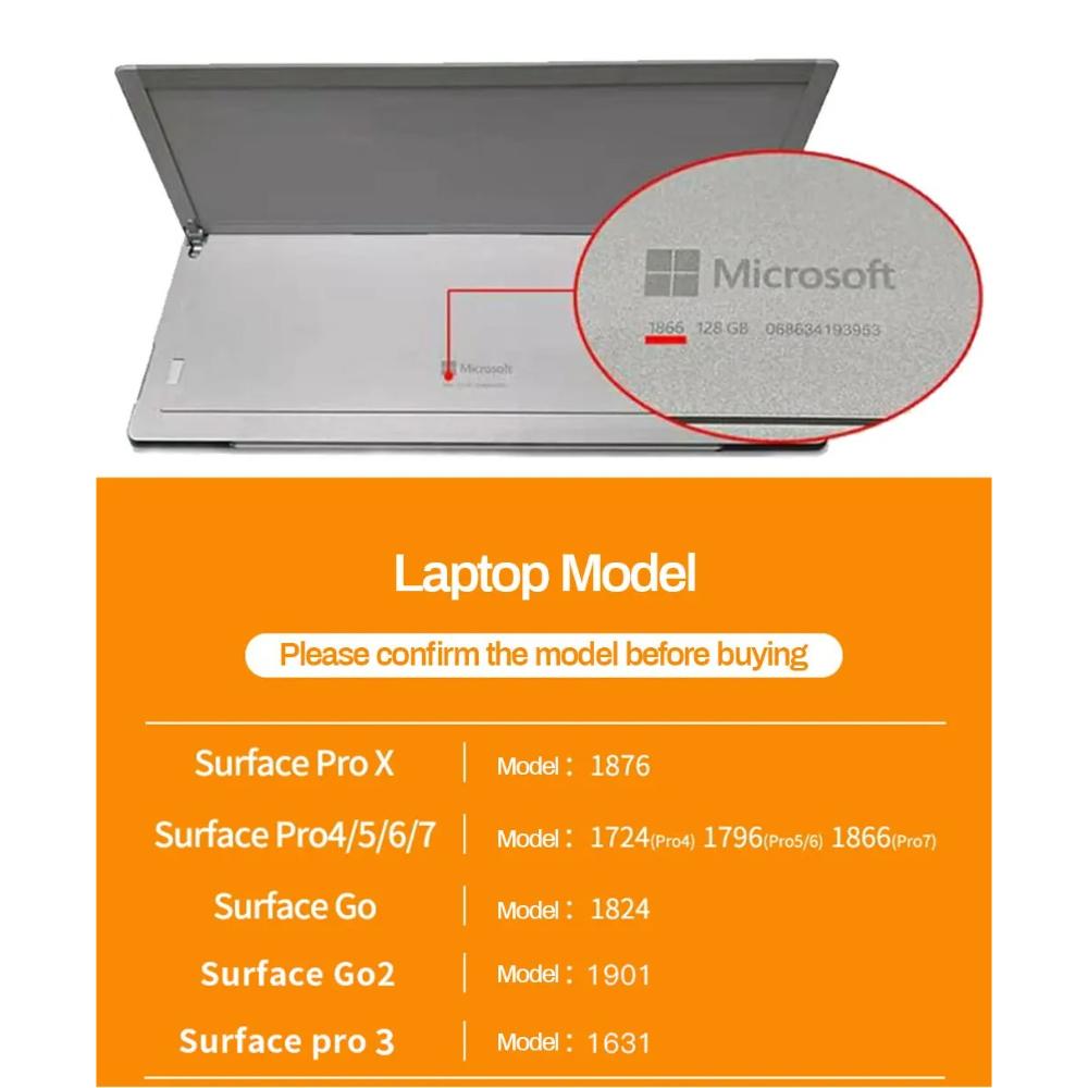 Чехол-книжка с магнитом для планшета Microsoft Surface Pro 3 4 5 6 7 12,3 дюйма 8 13 дюймов Surface GO 1 2 3 10,5 с функцией пробуждения/сна