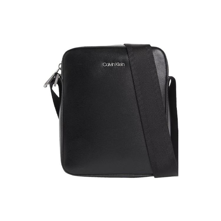 CALVIN KLEIN Pu Messenger Bag , Shoulder Bag , Crossbody Bag Men's Black (Unisex) Crossbody Bags K50K507312 BAX