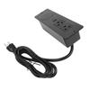 Recessed Power Strip 2 AC Outlets with PD 20W USB C 18W USB A Port and 15W Wireless Charger 1.5m Cable   15A