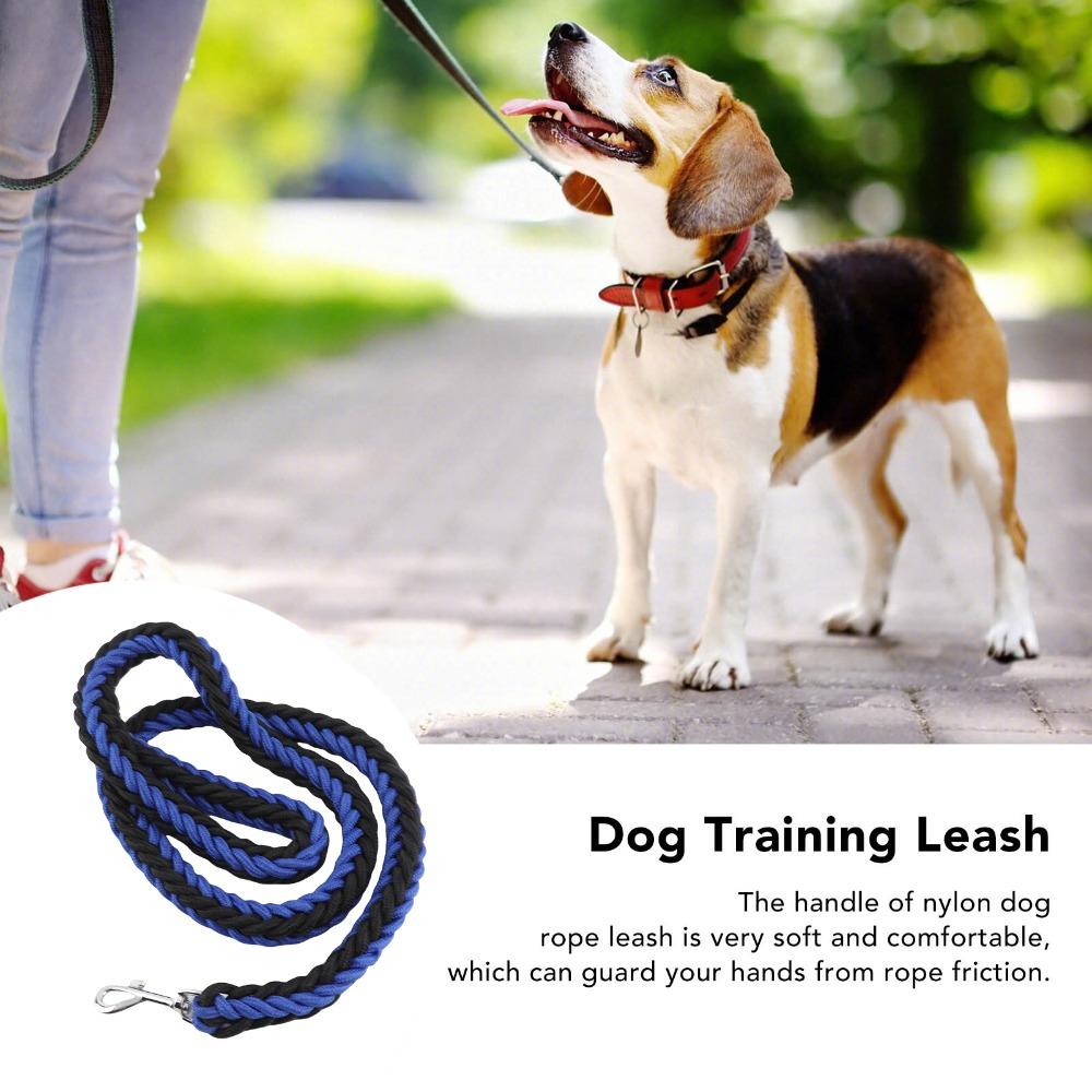 8-strand Woven Dog Slip Lead Bright Color Pet Rope Durable Training Leash Medium Large Dogs