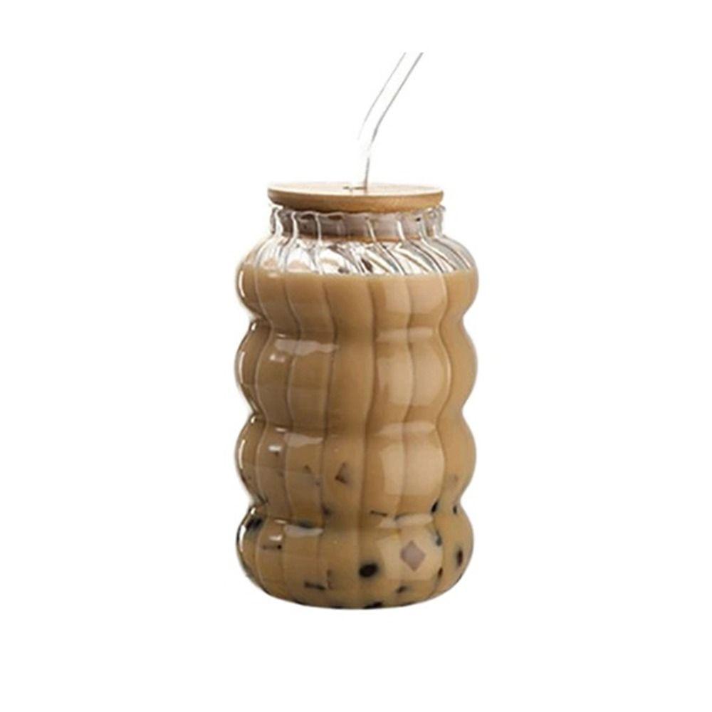 Крышки Бутылка для питьевой воды Соломинка Рябь Bobo Чашка Винтажная Посуда для напитков Горячие и холодные напитки