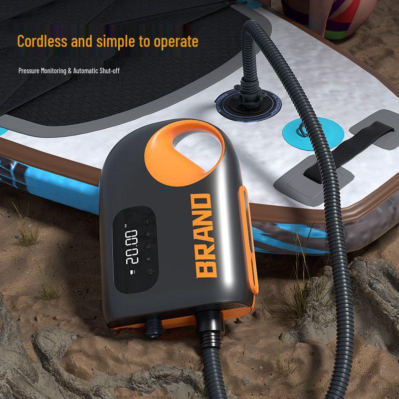 Компактный беспроводной электрический воздушный насос для автомобиля, палатки, SUP, каяка