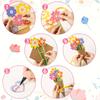 24Pcs DIY Flower Bouquet Craft Kit for & Mother's Day - Includes Colorful Paper Flowers, Cards - Ideal for Teacher Appreciation